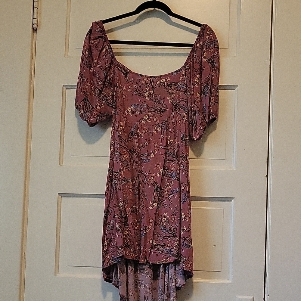 O'Neill Mauve Floral High Low Dress